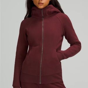 LULULEMON Scuba Hoodie Sweatshirt Burgundy Red size 6